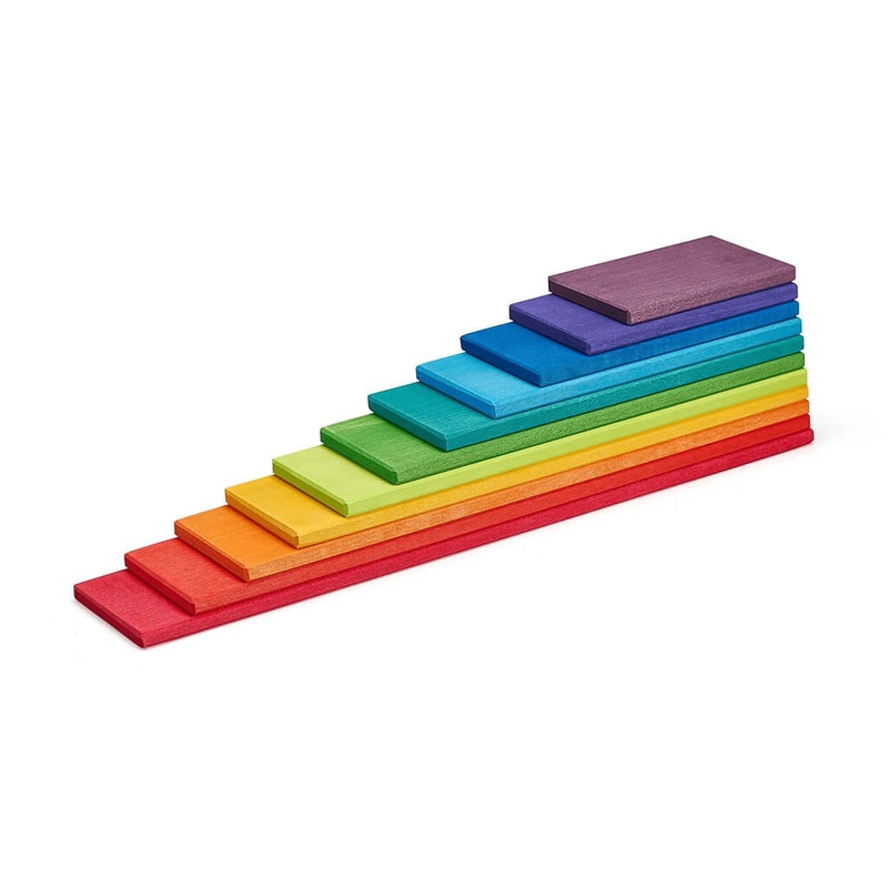 Wooden Building Boards Rainbow
