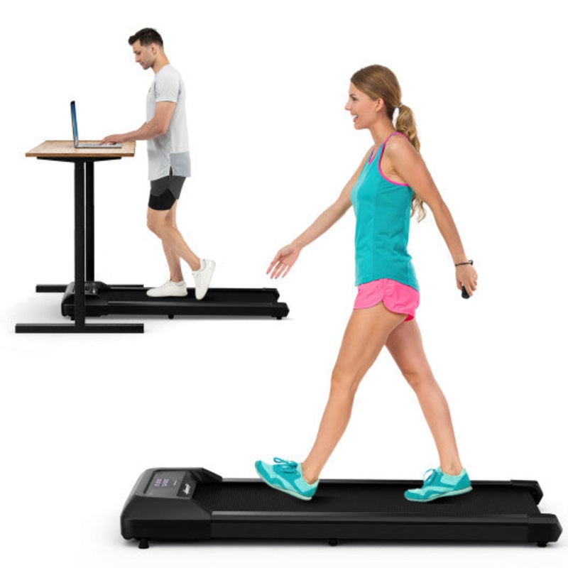 2.25 HP Walking Pad With LED Display and Remote Control-Black