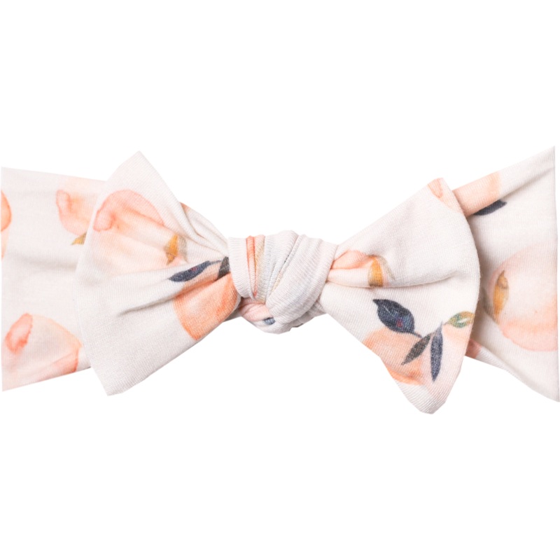 Copper Pearl Knit Headband Bow | Caroline