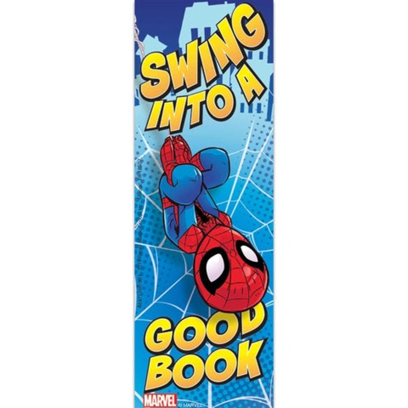 Marvel Spider-Man Swing Into A Good Book Bookmark