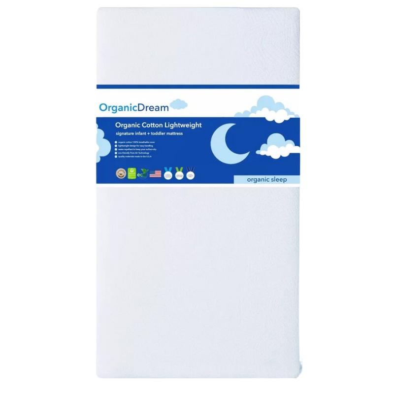 Organic Cotton Lightweight Crib & Toddler Mattress
