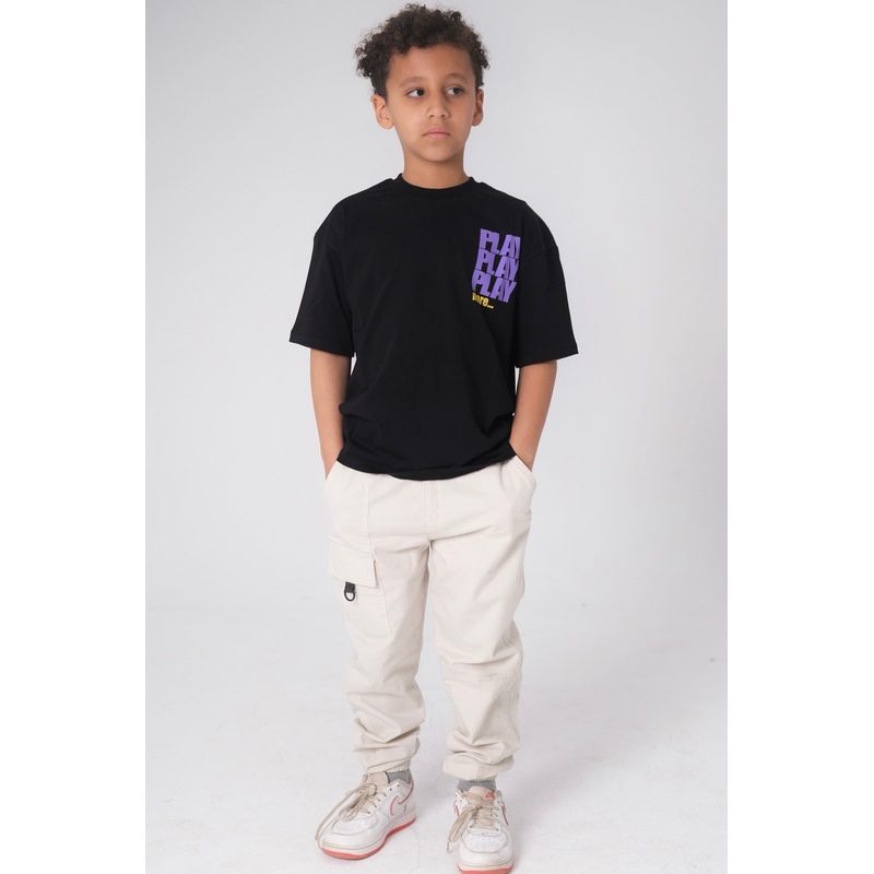 Unisex “PLAY PLAY PLAY MORE” Short-Sleeved T-Shirt  Black