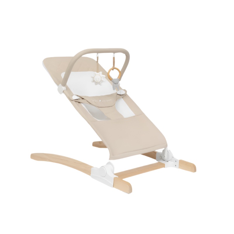 Baby Delight Heirloom Aspen Wood Bouncer, Organic Oat