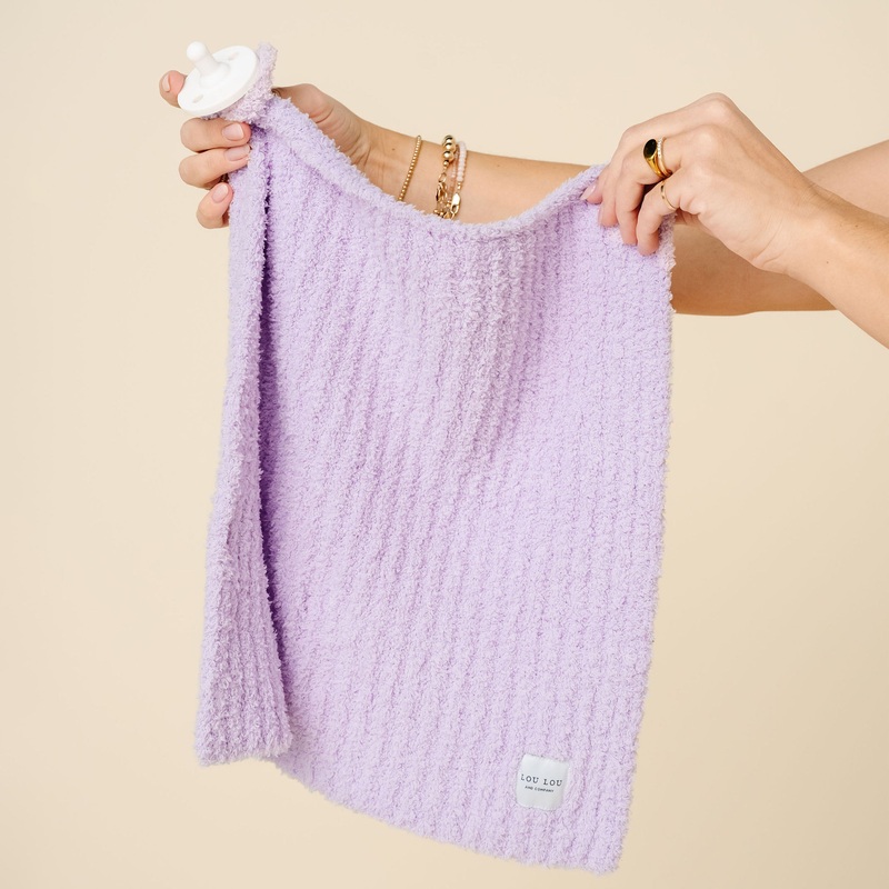 Chenille Blanket – Lilac – Mini/Lovey