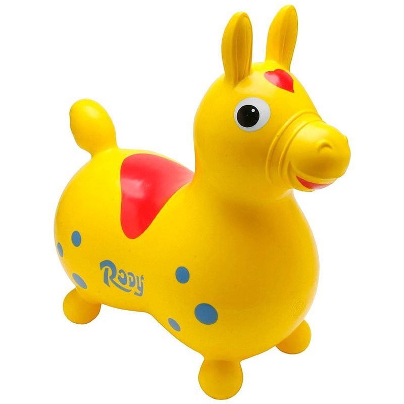 Gymnic Rody Inflatable Hopping Ride-On Horse –  Yellow