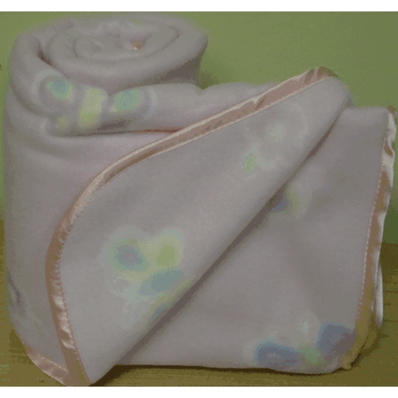 KidsLine Printed Fleece Blanket in Floral