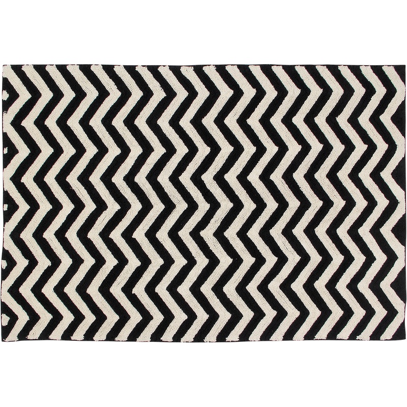 Lorena Canals Zig Zag Rug (4′ 8″ x 6′ 7″)