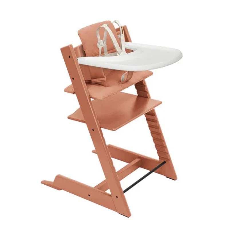 Tripp Trapp High Chair V2 & Stokke Tray – Terracotta