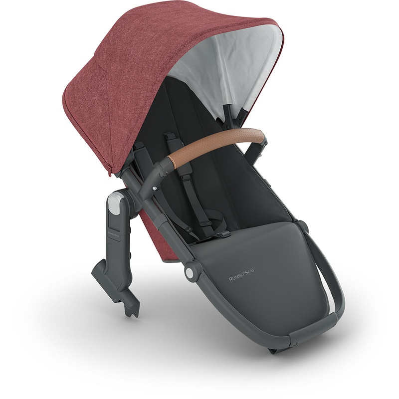 UPPAbaby RumbleSeat V2+ – Lucy (Rosewood Melange / Carbon Frame / Saddle Leather)