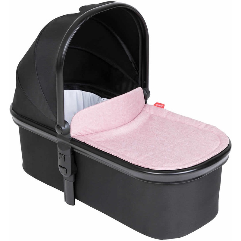 Phil & Teds Snug Carrycot – Black/Blush