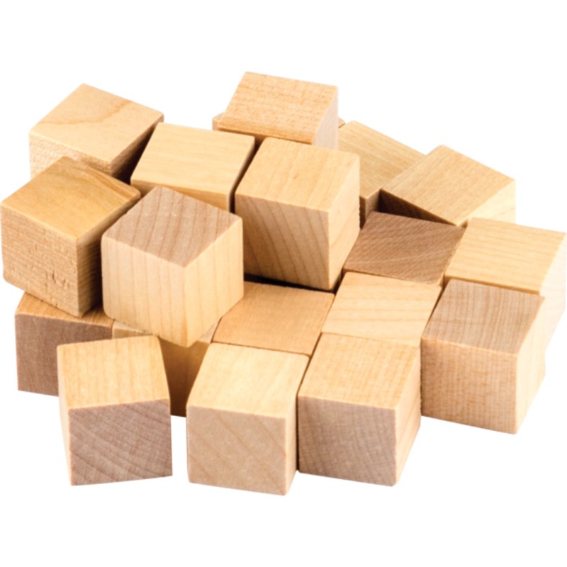 STEM Basics: Wooden Cubes – 25 Count