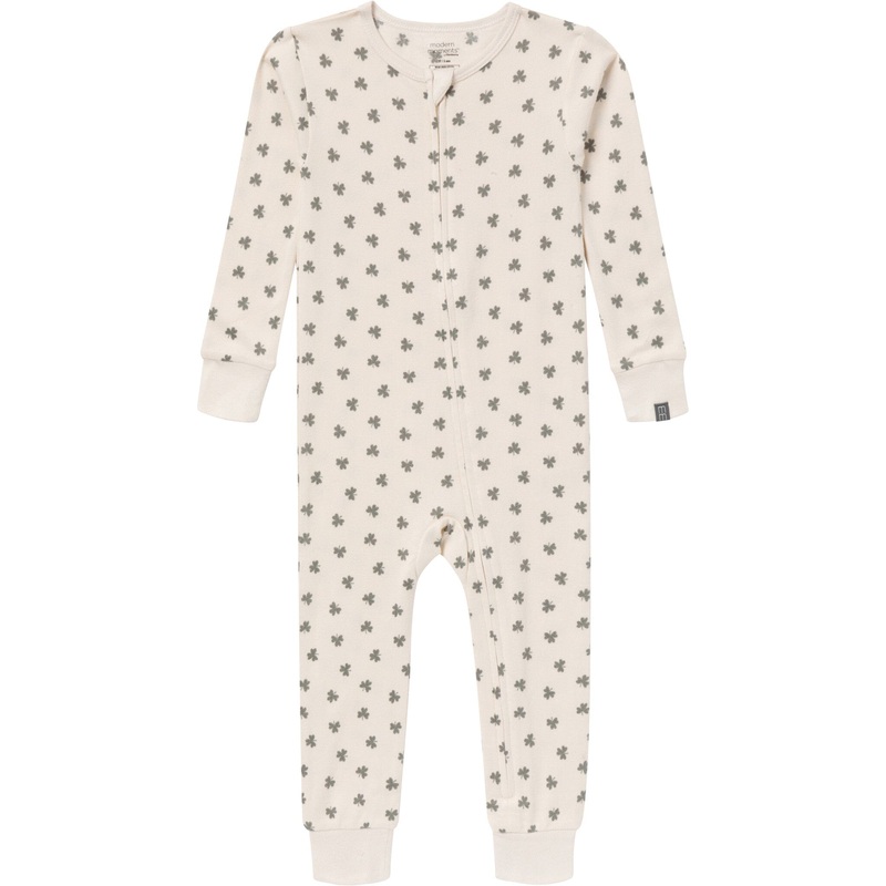 Baby & Toddler Neutral Beige Shamrock Snug Fitting Footless Pajamas