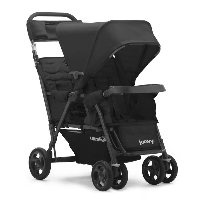 Caboose Too Ultralight Sit Stand Double Tandem Stroller – Black