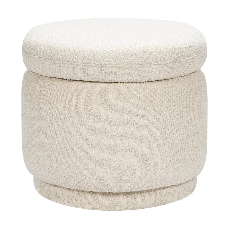 Enoki Storage Ottoman – Ivory Boucle