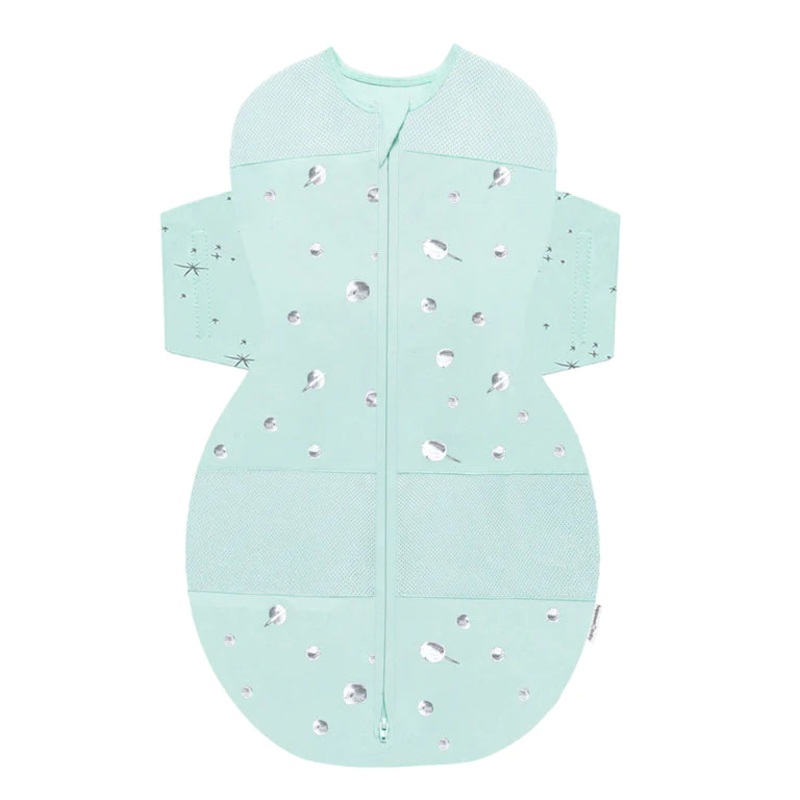 Happiest Baby SNOO Sack, Medium (12-18 lbs), Teal Planets