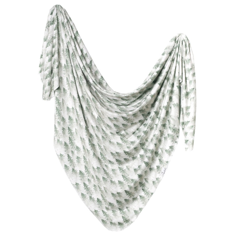 Knit Swaddle Blanket – Evergreen