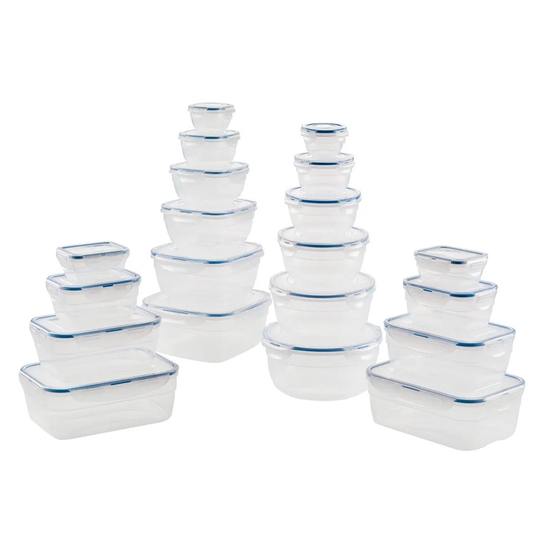 Lock & Lock Easy Essentials Nestable Storage Set,  40-Piece