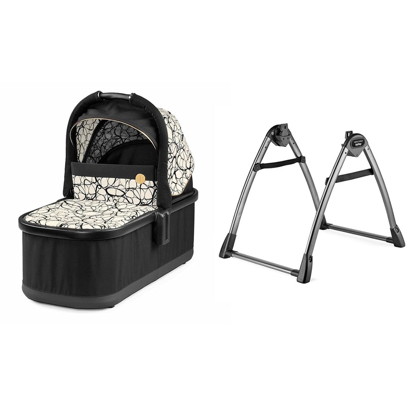 Peg Perego OPEN BOX Bassinet With Home Stand – Graphic Gold