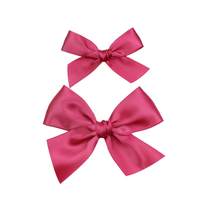 Satin Bow – Peony Clip