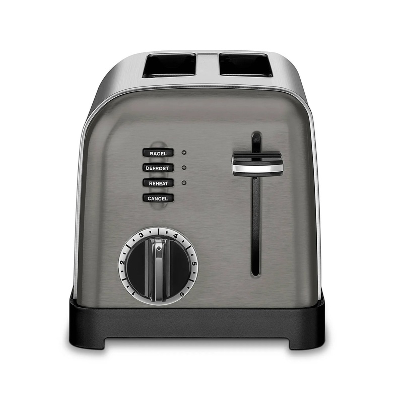 2-Slice Classic Toaster – Black Stainless Steel (See Description)