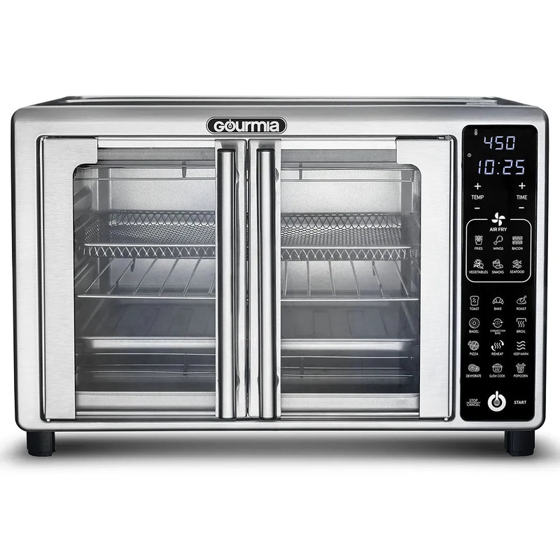 6-Slice Digital Toaster Oven Air Fryer with 19 One-Touch Presets Stainless Steel