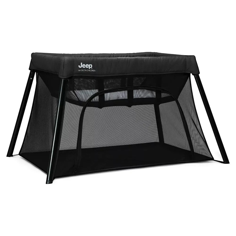 Horizon Compact Travel 2-in-1 Playard and Bassinet – Black