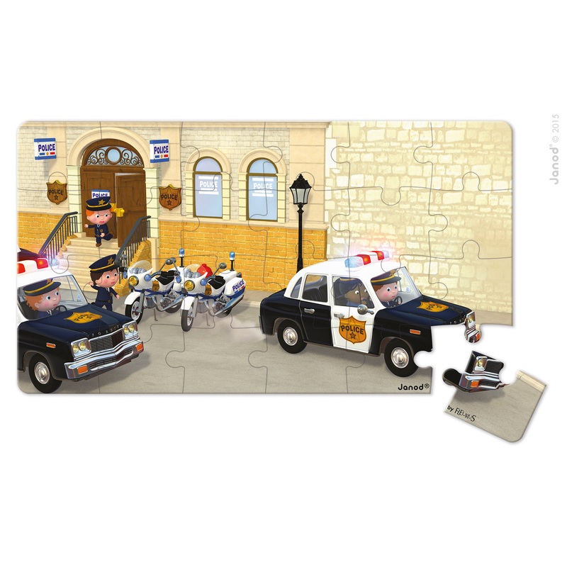 Janod Lovely Puzzles – Brices Police Car
