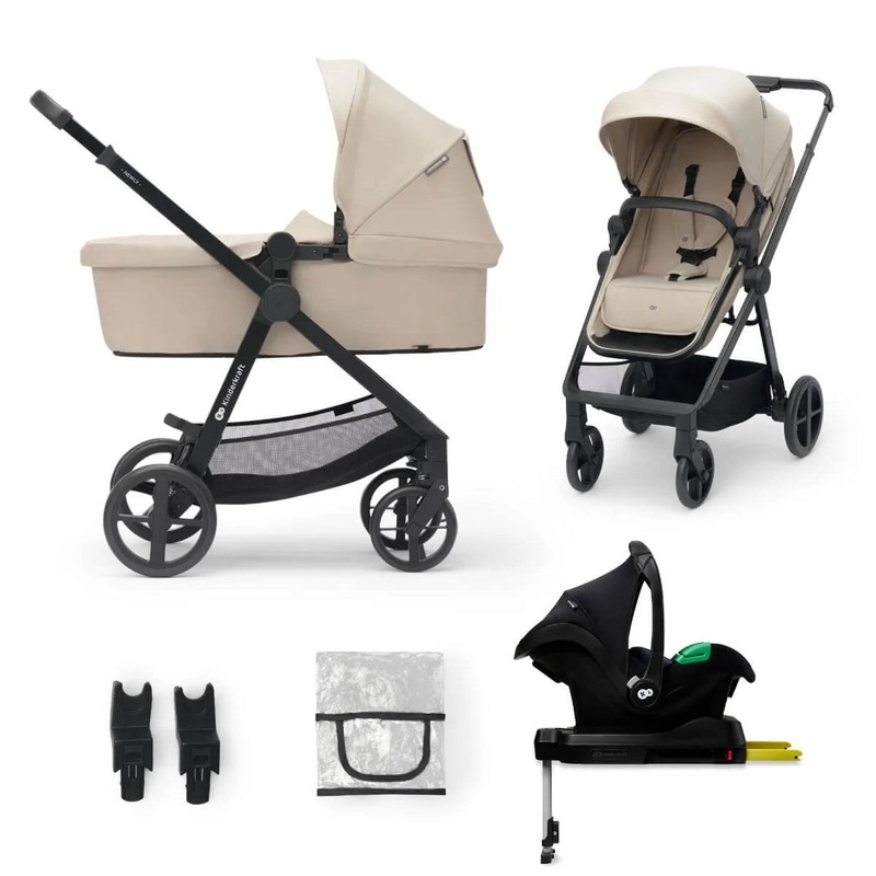 Kinderkraft NEWLY 4-in-1 Travel System – Sand Beige