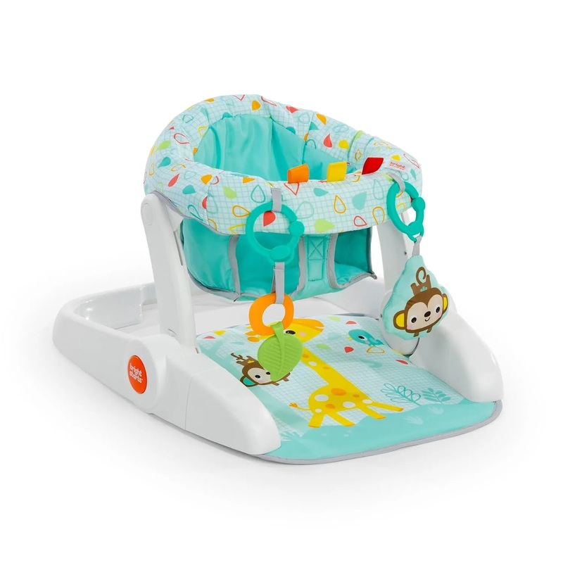Learn-To-Sit 2-Position Baby Floor Seat With Toys – (See Description)