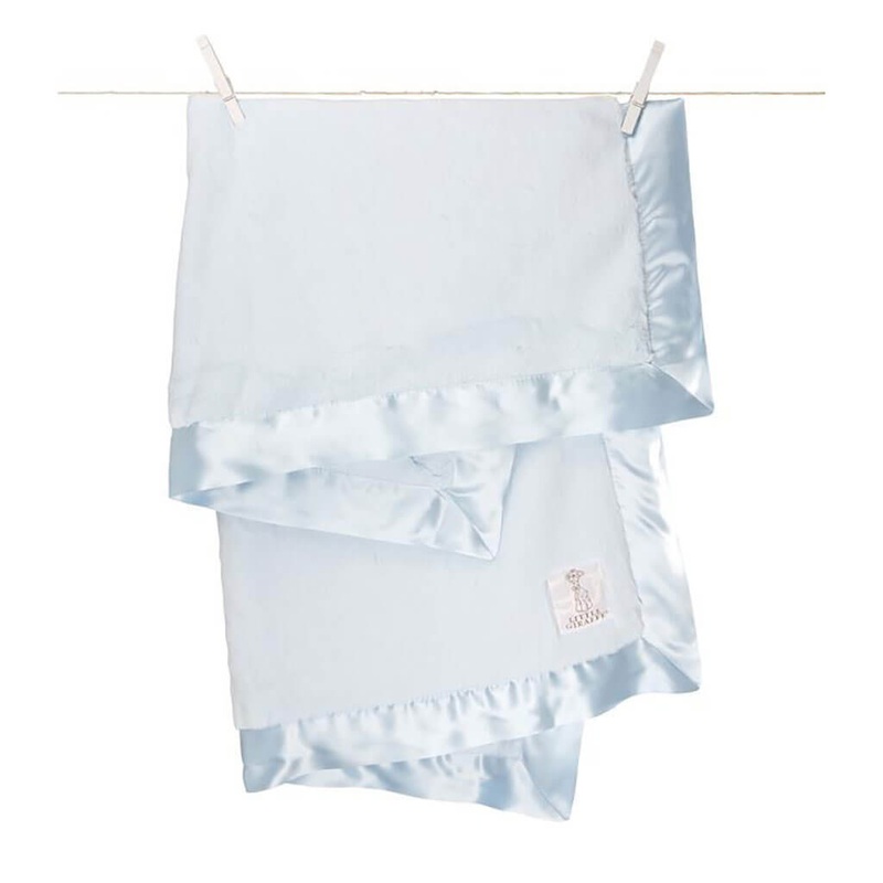 Luxe Solid Blanket Blue