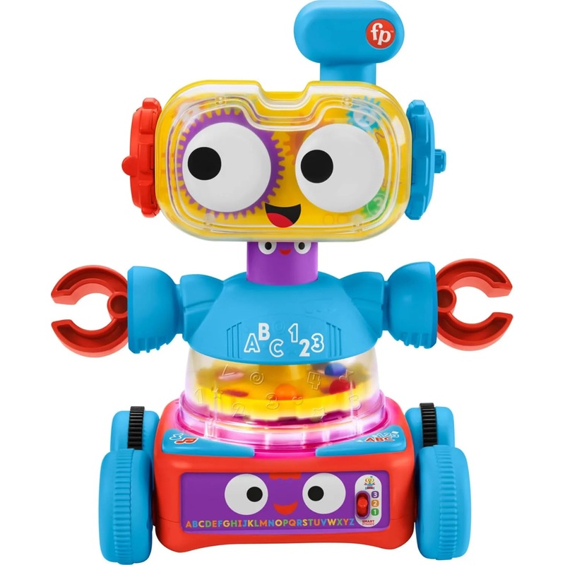 4-in-1 Robot Baby to Preschool Learning Toy with Lights & Music