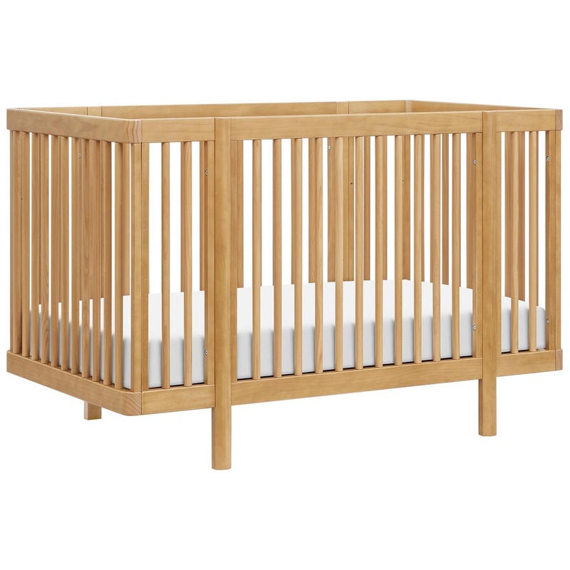 Babyletto Pogo 8-in-1 Convertible Crib w/All-Stages Conversion Kits  – Honey