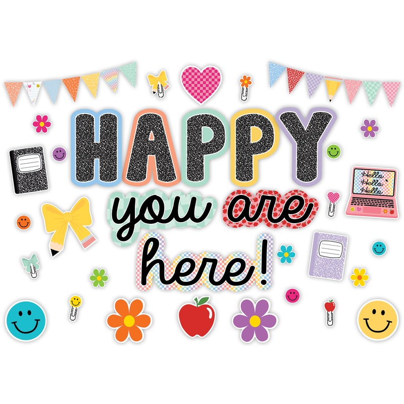 Cool for School Happy You Are Here Bulletin Board