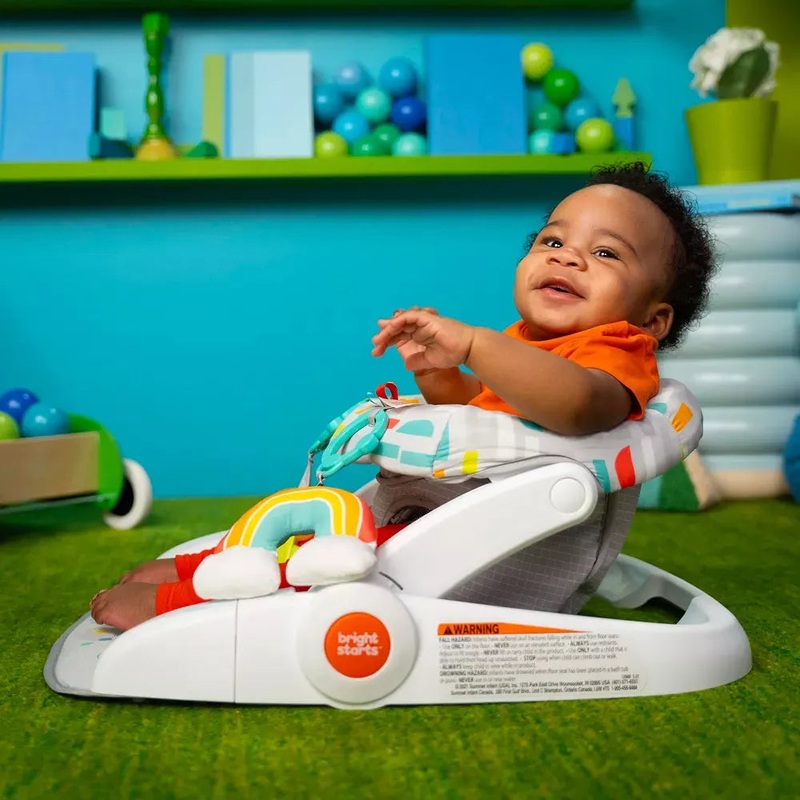 Learn-to-Sit Baby Floor Seat,Playful Paradise Multicolored
