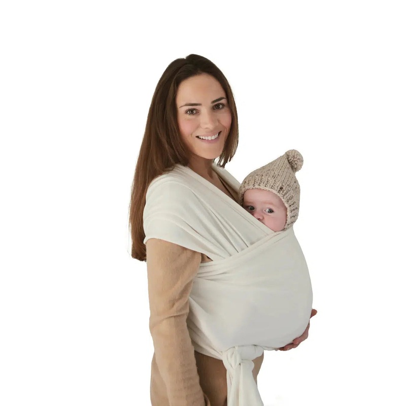 Mushie – Organic Cotton Baby Wrap – Ivory