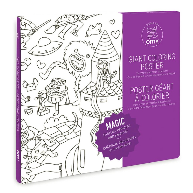 Omy Design Giant Frameable Coloring Poster Magic