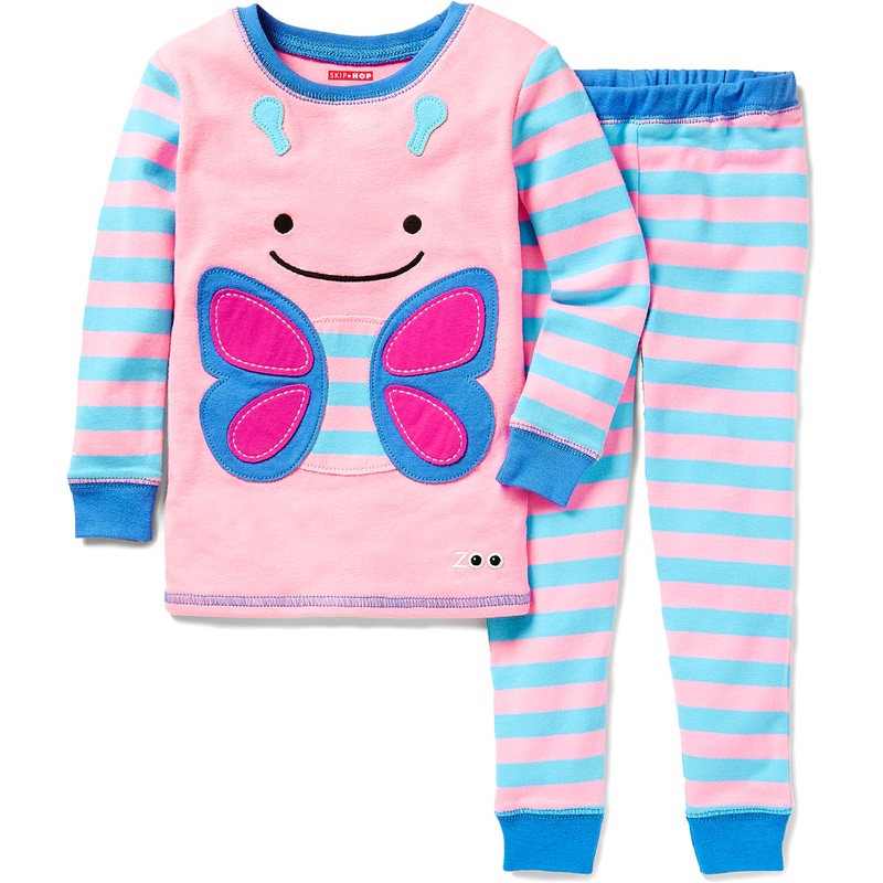 Skip Hop ZooJamas Little Kid Pajamas, 3T – Butterfly
