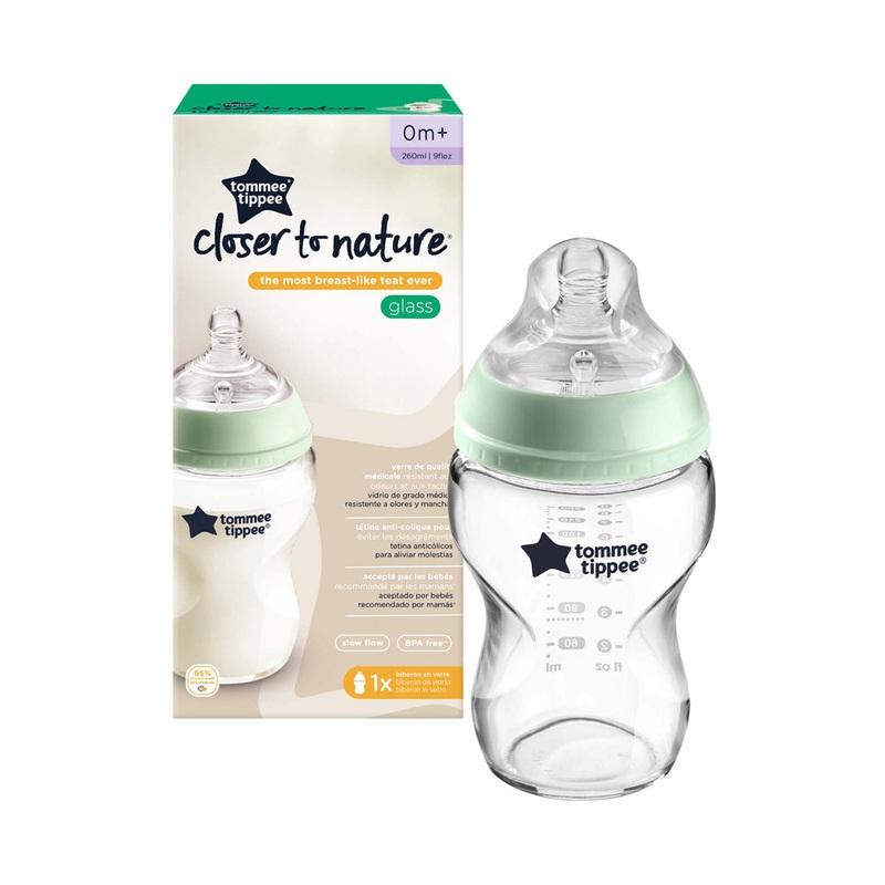 Tommee Tippee Closer to Nature Glass Feeding Bottle – 260ml