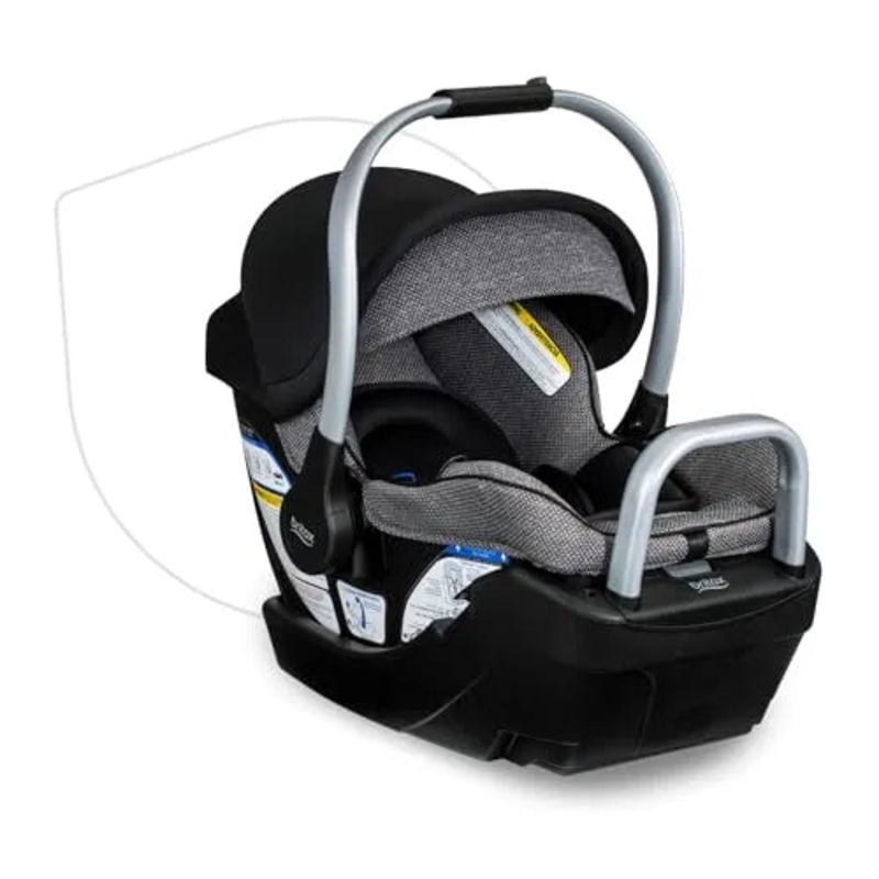 Willow SC Infant Car Seat – Rear Facing Car Seat with Alpine Base – Pindot Onyx