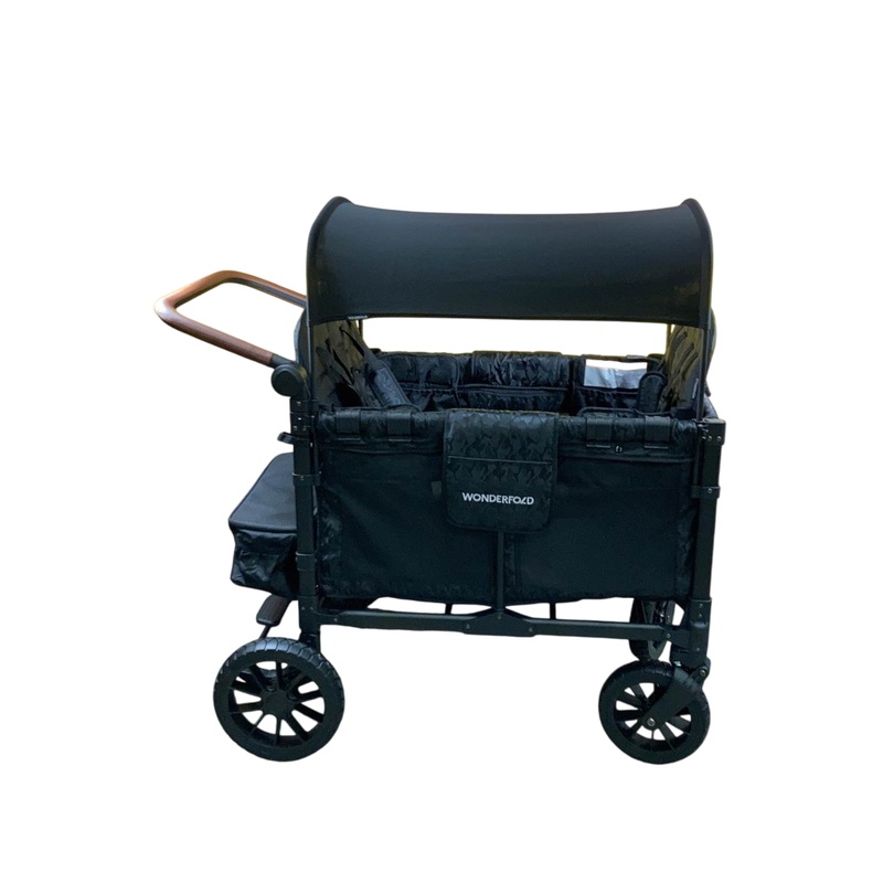 Wonderfold W4 Luxe Quad Stroller Wagon, 2023, Black Camo