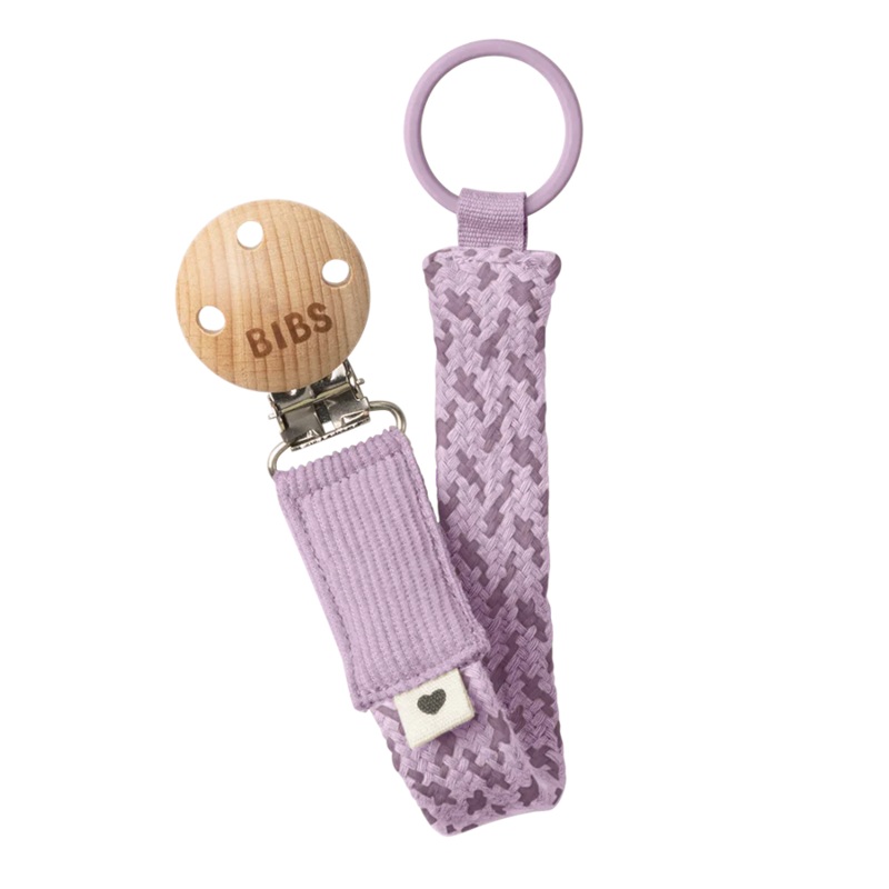 BIBS Pacifier Clip – Violet Sky/Mauve