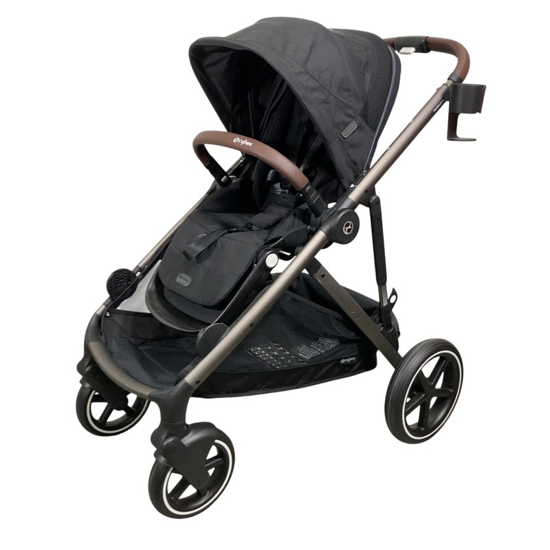 Cybex Gazelle S Modular Stroller, 2024, Moon Black, Taupe Frame