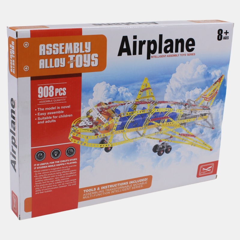 DIY Assembling Aircraft Toy – 908 Pcs