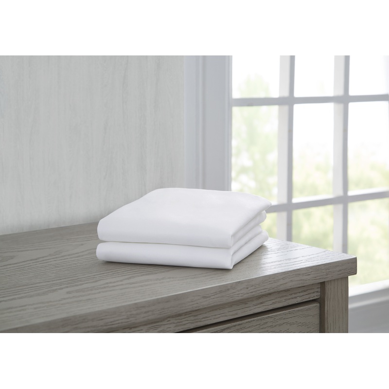 Fitted Bassinet Sheet Set, 2-Pack  Compatible with the Following Simmons Kids Bassinet: 25601