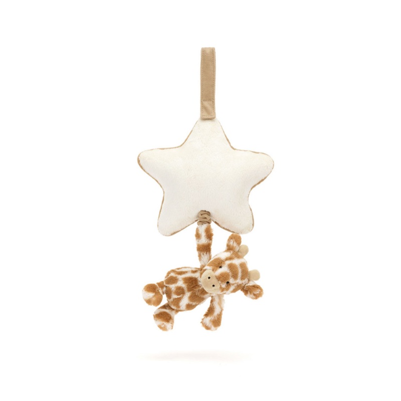 Jellycat Bashful Giraffe Musical Pull Toy