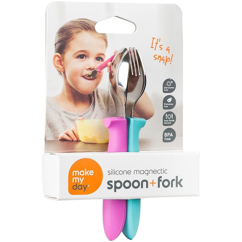 Make My Day Spoon + Fork – Purple/Blue