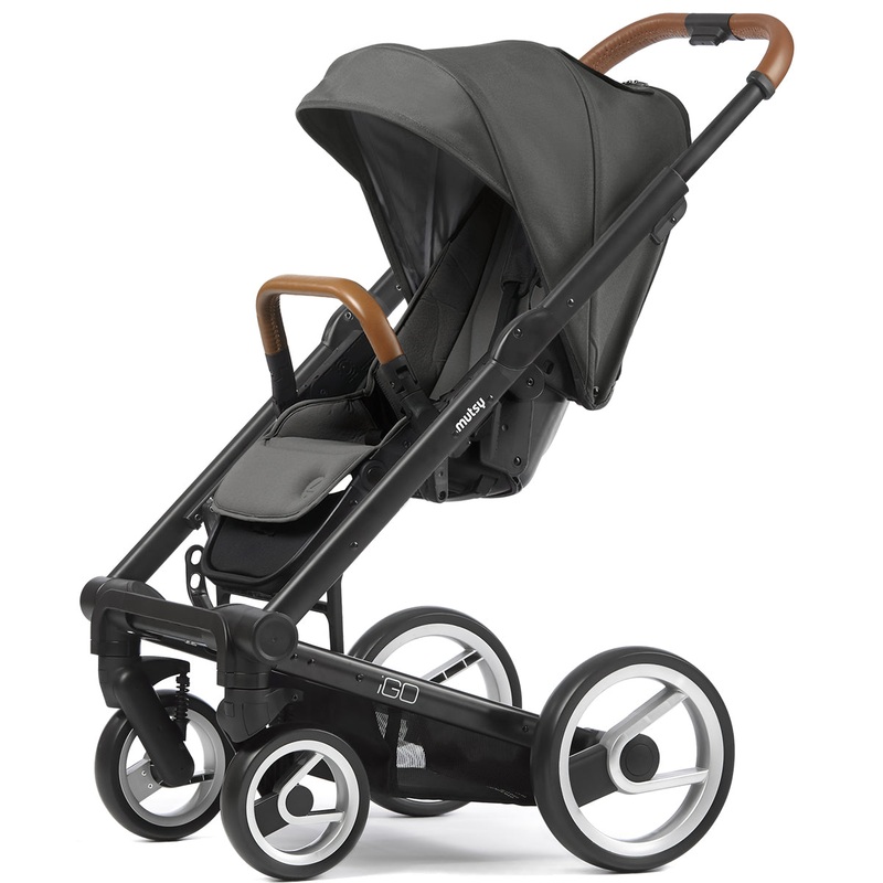 Mutsy Igo Stroller, Urban Collection – Black/Dark Grey