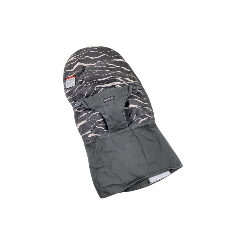 BabyBjorn Fabric Seat for Bouncer, Woven/Jersey, Anthracite/Landscape