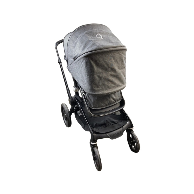 Bugaboo Fox 5 Stroller, Black Frame, Grey Melange, 2024