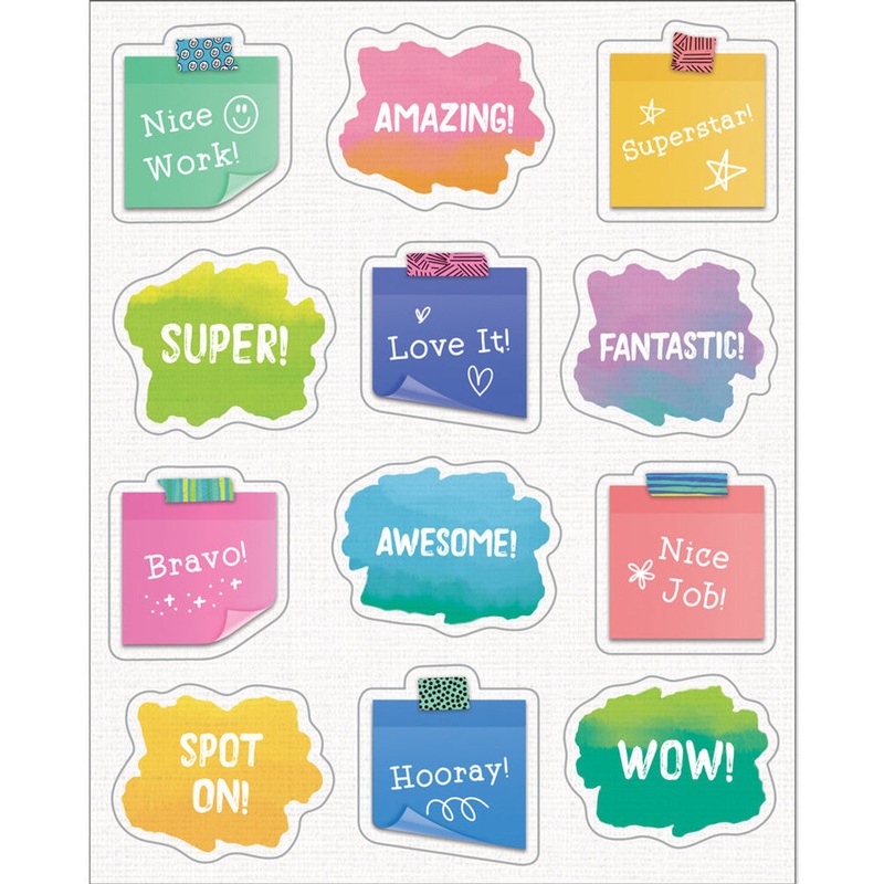 Doodle Motivational Shape Stickers